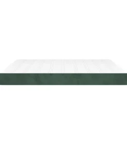 vidaXL Pocketveringmatras 160x200x20 cm fluweel donkergroen