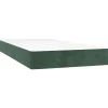 vidaXL Pocketveringmatras 80x210x20 cm fluweel donkergroen