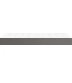 vidaXL Pocketveringmatras 90x190x20 cm kunstleer grijs