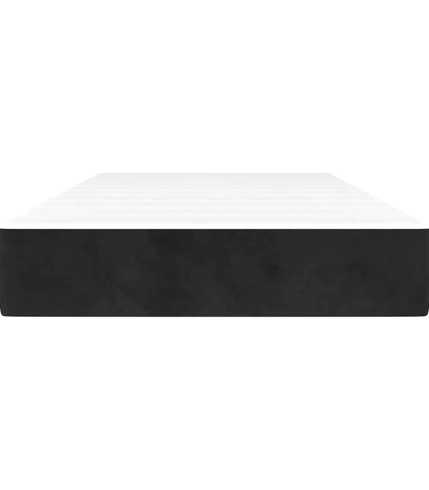 Hot Pocketveringmatras 90x220x20 cm fluweel zwart Matrasbeschermer