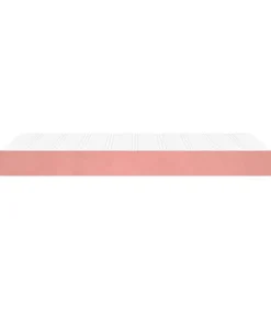 vidaXL Pocketveringmatras 90x220x20 cm fluweel roze