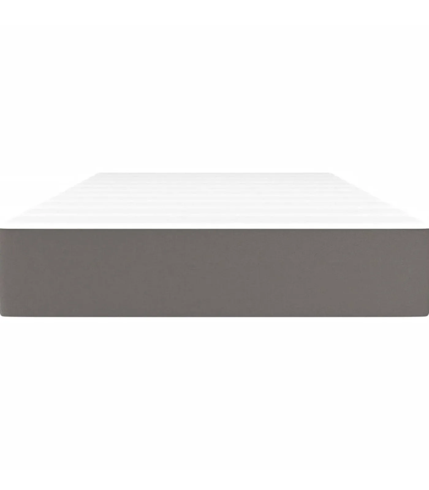 Best Pocketveringmatras 120x190x20 cm kunstleer grijs Matrasbeschermer