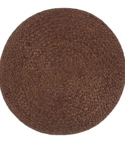 New Poef handgemaakt 40x45 cm jute bruin Stoelen