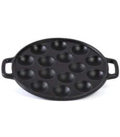 Cast Iron Poffertjespan - Gietijzer - ø 24 cm - 15 poffertjes