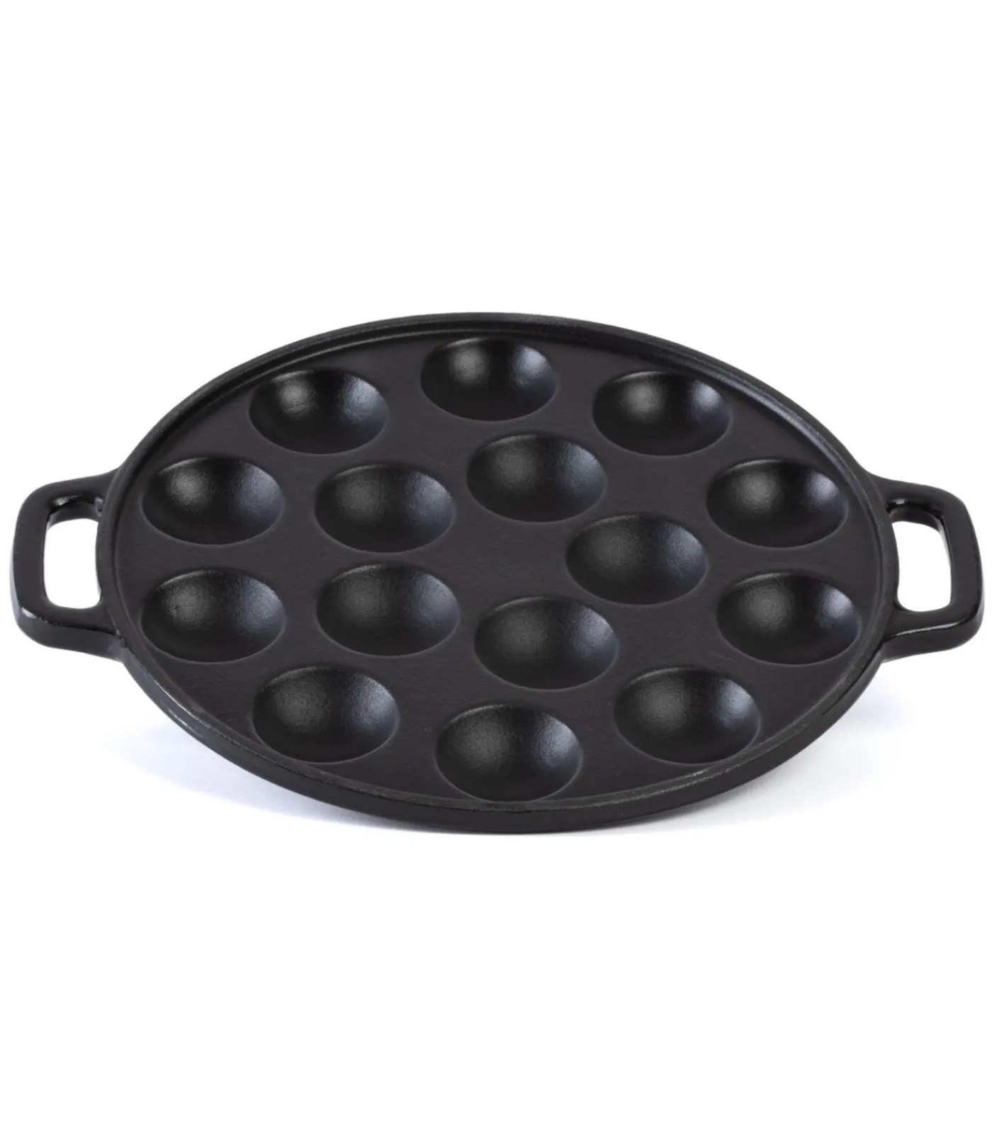 Cast Iron Poffertjespan - Gietijzer - ø 24 cm - 15 poffertjes