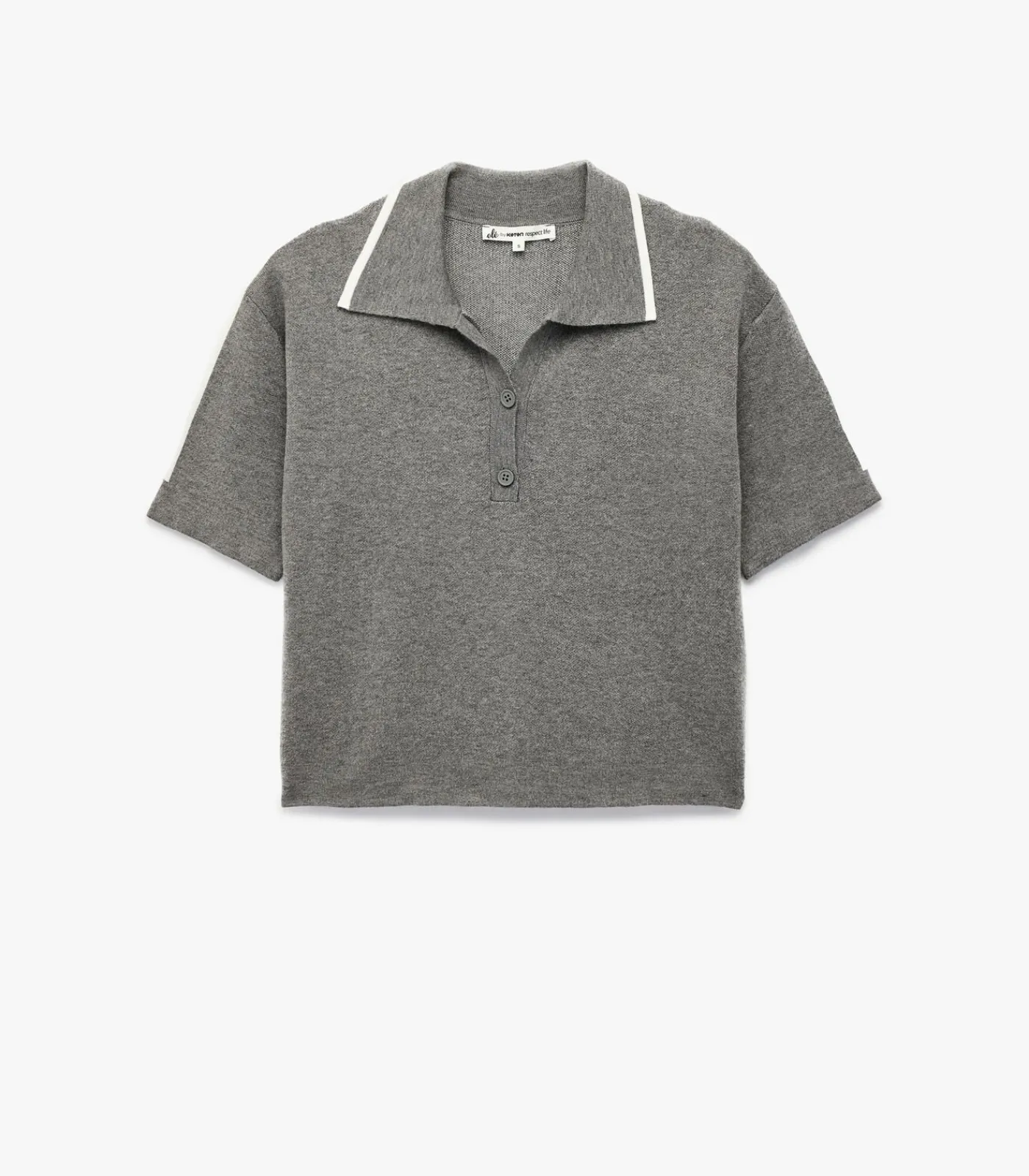 Outlet Polo Trui Korte Mouwen Knoopsluiting DAMES Truien & Cardigans