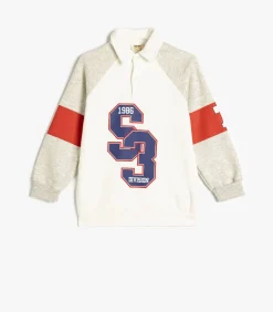 Kinderen Koton Polokraag Met drukwerk Sweatshirt