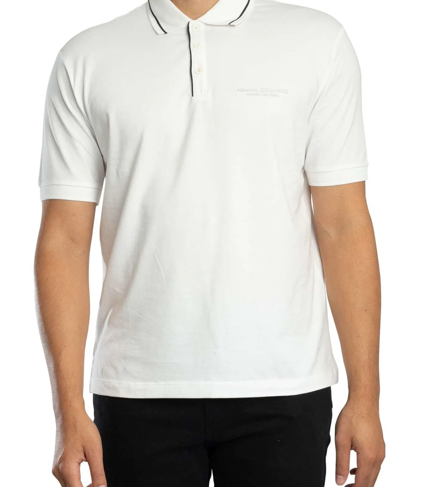 Heren Armani Exchange Conn Poloshirt Met Bies