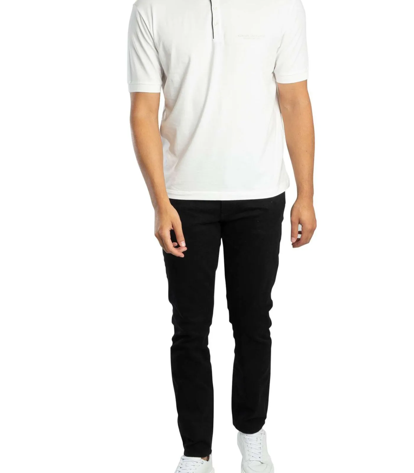 Heren Armani Exchange Conn Poloshirt Met Bies
