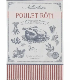 Coucke POULET ROTI - Tafellinnen Theedoek