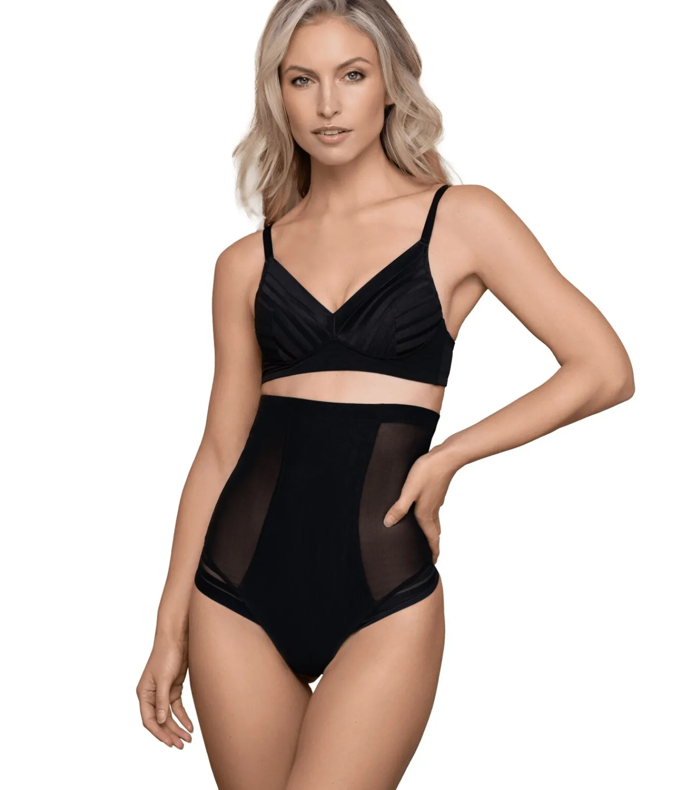 DAMES Bye Bra Powermesh Hoge Taille String