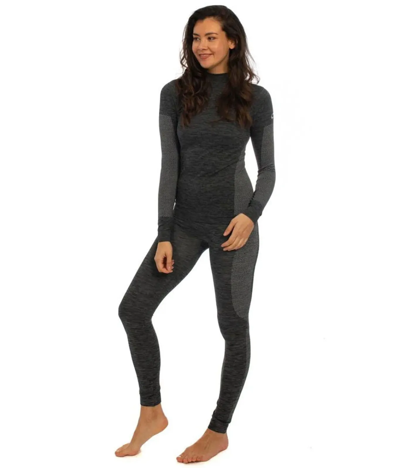 DAMES Heatkeeper Premium Thermolegging Dames Zwart Melange