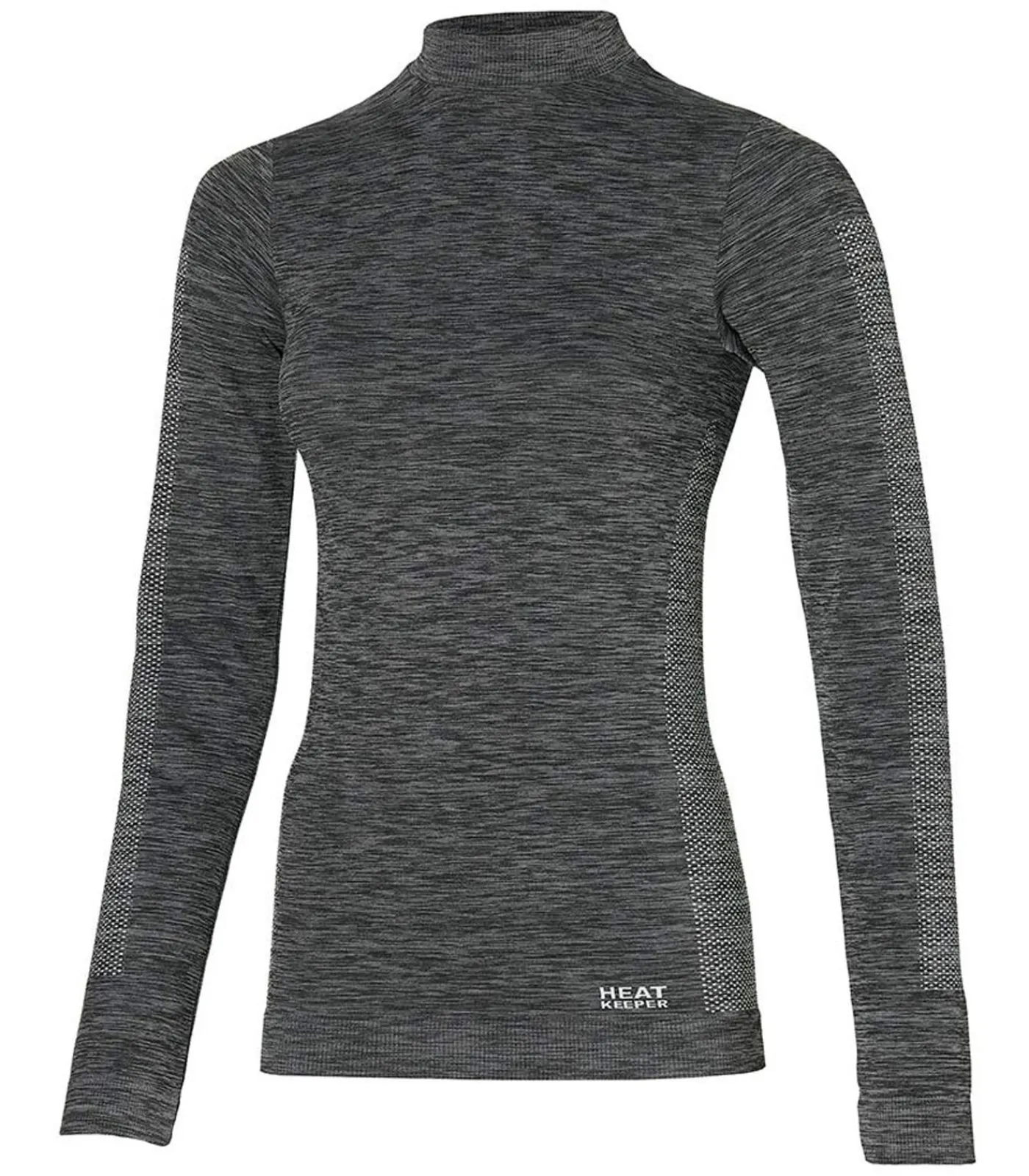 DAMES Heatkeeper Premium Thermoshirt Dames met lange mouwen Zwart Melange