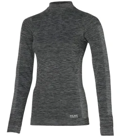 DAMES Heatkeeper Premium Thermoshirt Dames 4-pack Zwart Melange