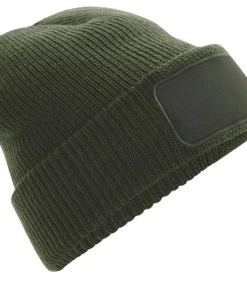 Hot PRINTER PATCH - Muts - Olijfgroen Heren Hoeden & Petten