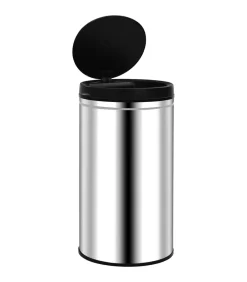 vidaXL Prullenbak met automatische sensor 60 L roestvrij staal