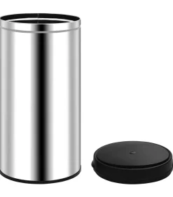 Best Prullenbak met automatische sensor 70 L roestvrij staal Manden En Bakken