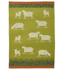 Coucke Pâturages - Theedoek van katoenen jacquard met print 50 x 75 cm