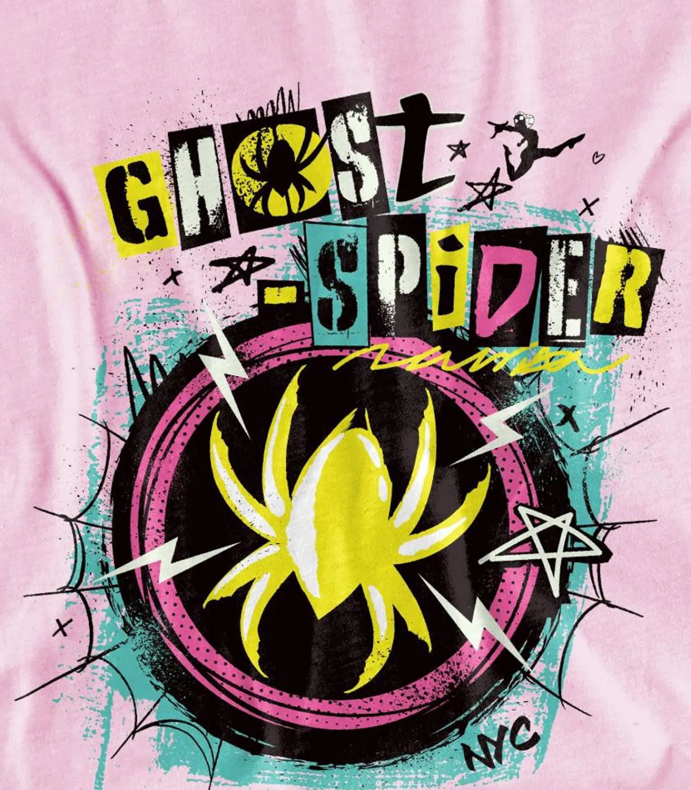 Kinderen Marvel PUNK - T-shirt - Licht Roze