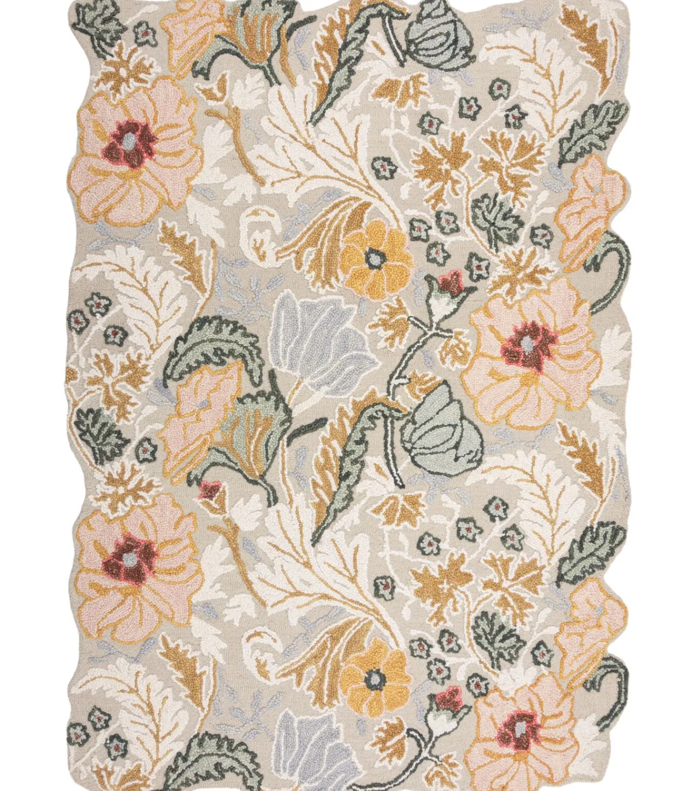 Clearance Puur wollen florale stijl tapijt ZINNIA Tapijten