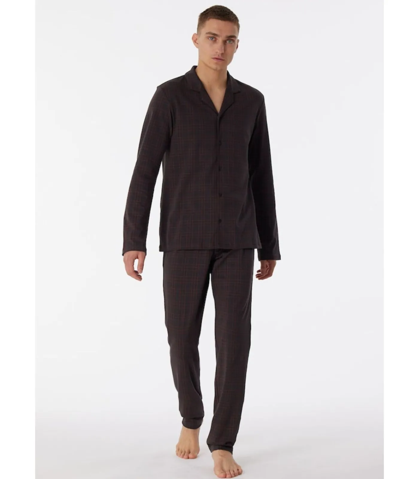 Clearance Pyjama Antraciet Heren Pyjama's