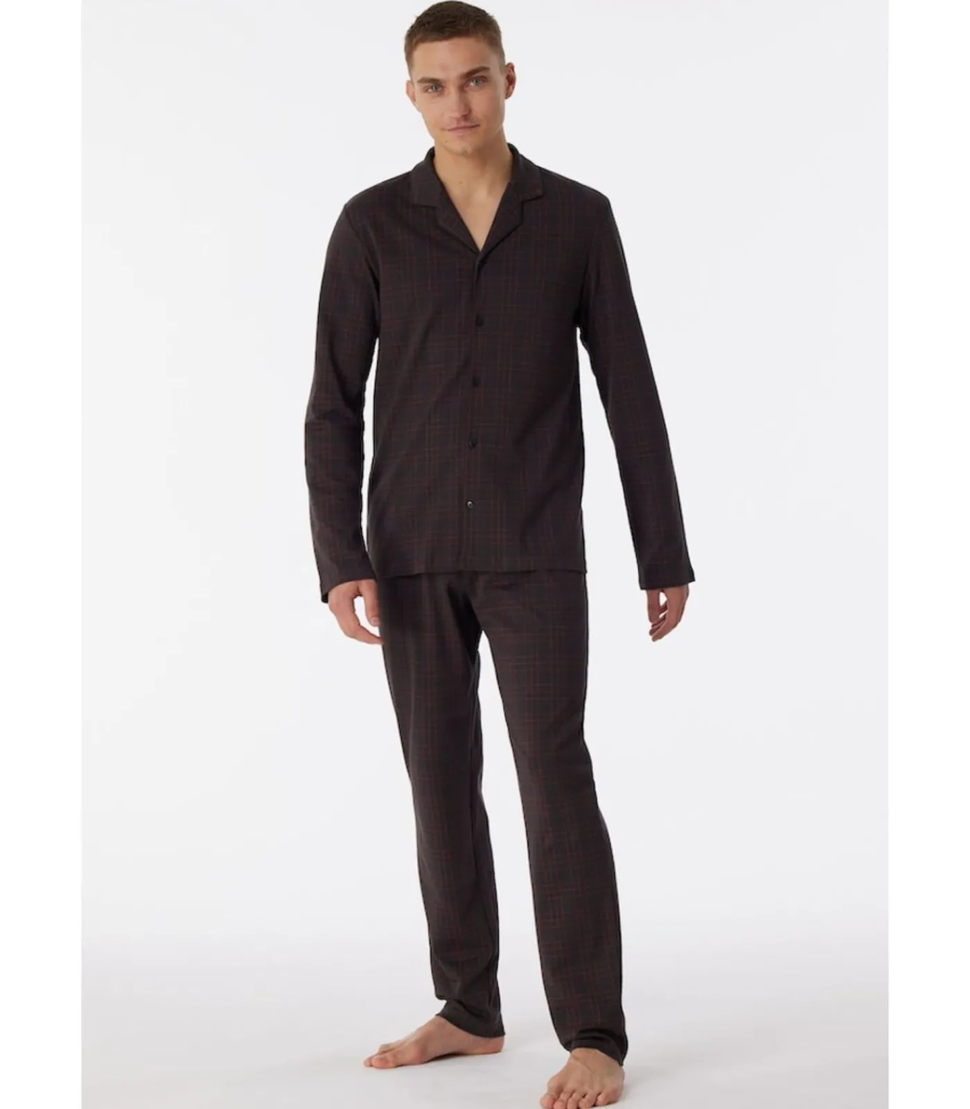 Clearance Pyjama Antraciet Heren Pyjama's