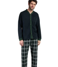Outlet Pyjama broek shirt lange mouwen Smeraldo Heren Pyjama's