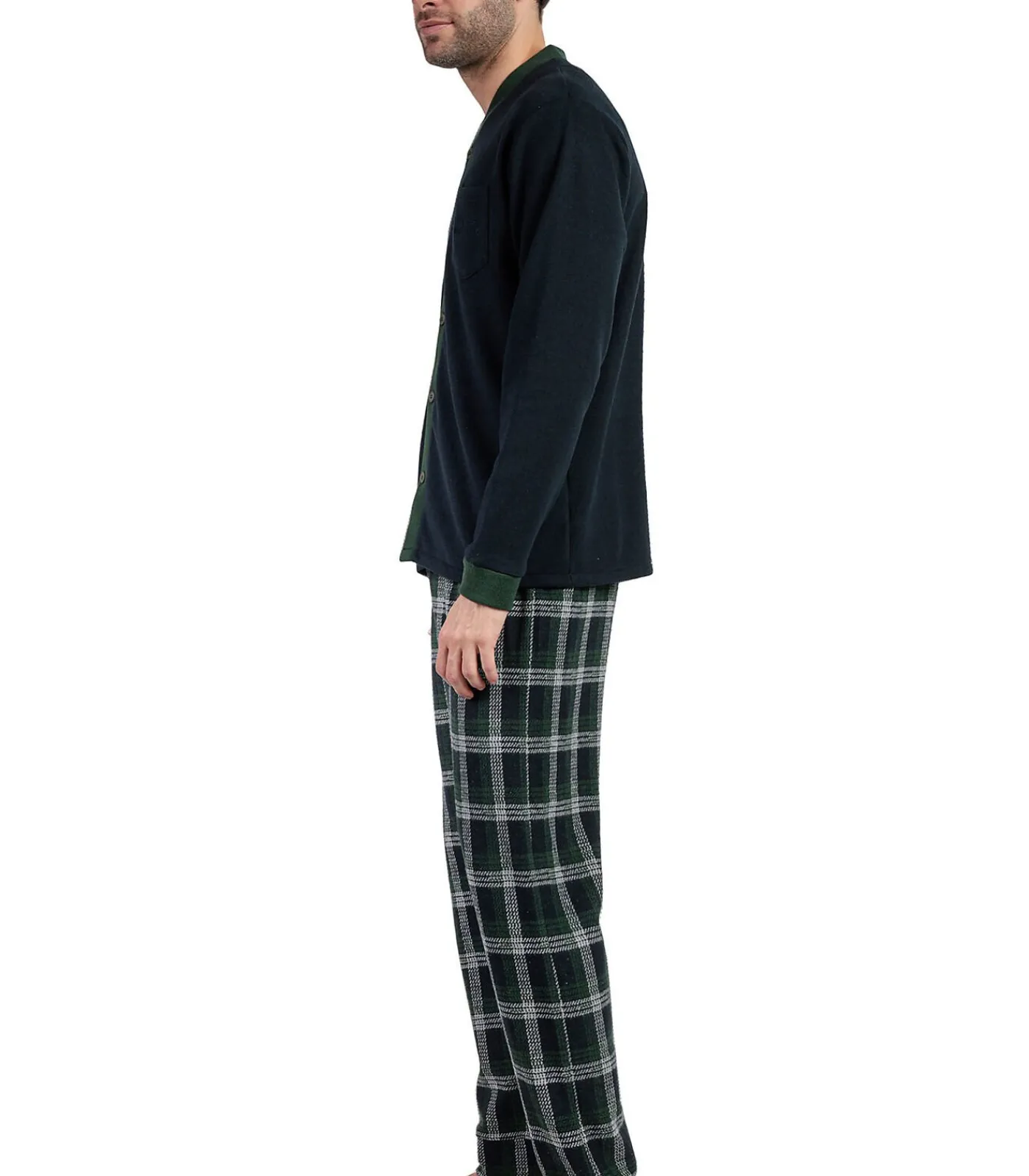 Outlet Pyjama broek shirt lange mouwen Smeraldo Heren Pyjama's