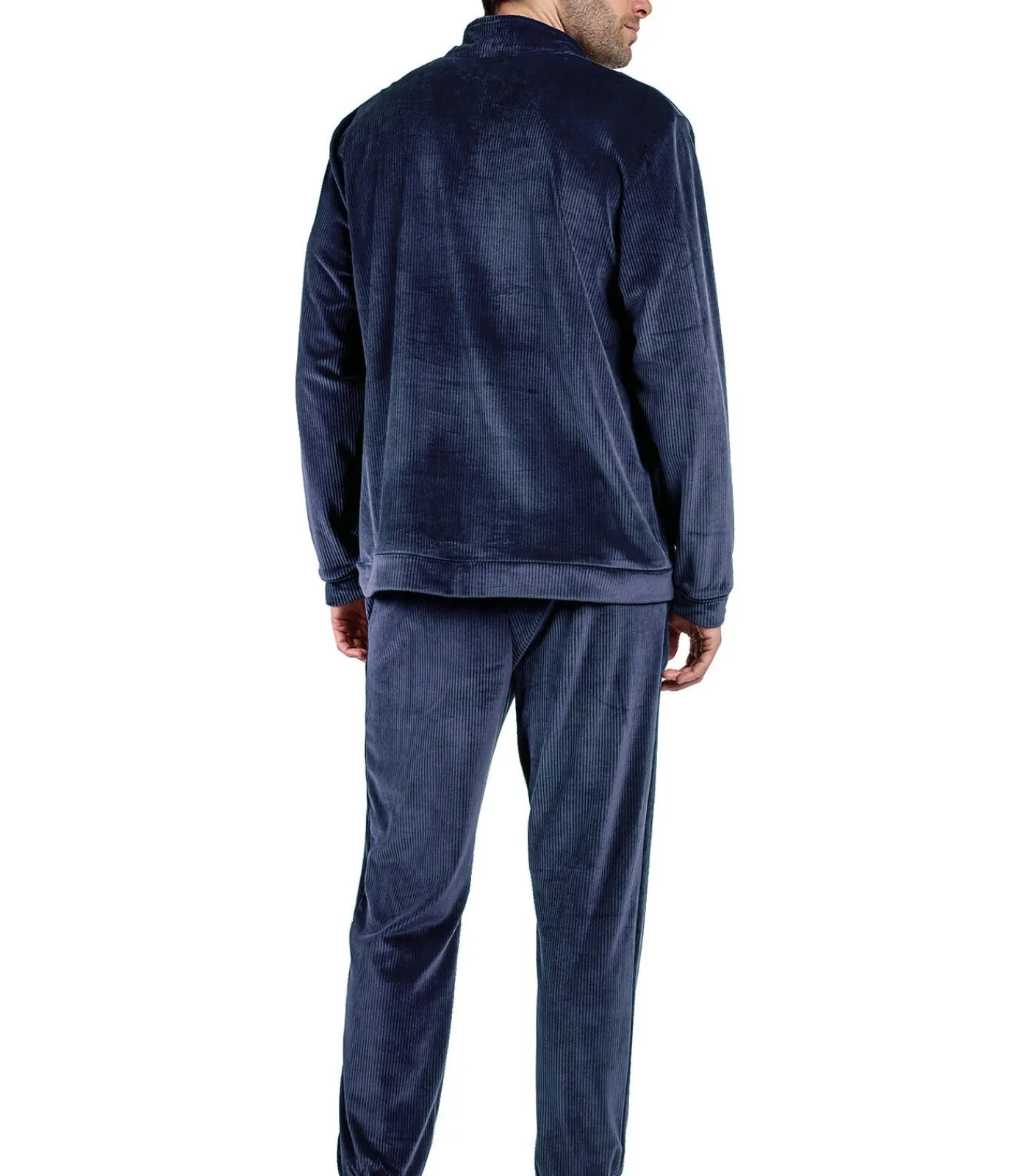 New Pyjama broek sweatshirt hoge kraag rits Corduroy Heren Pyjama's