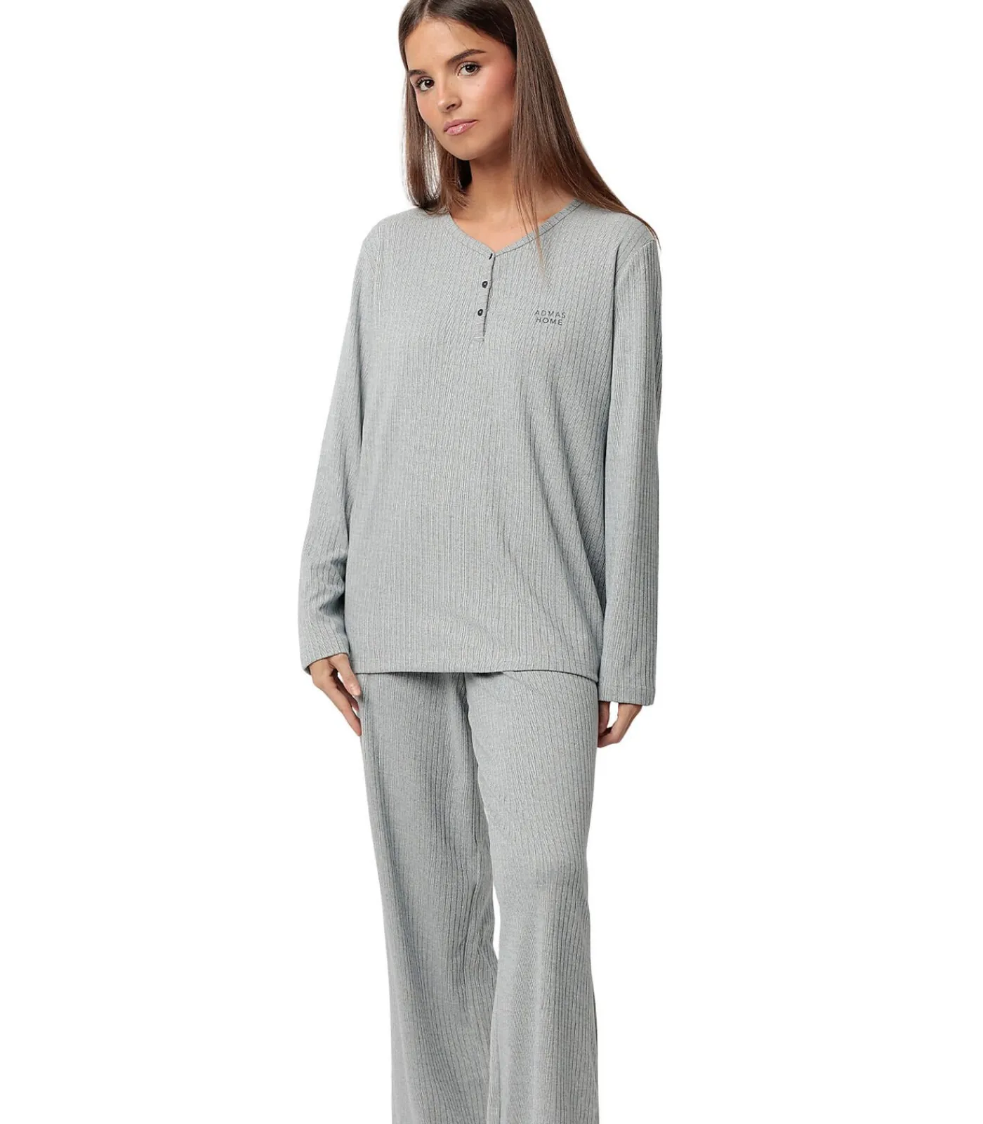 Discount Pyjama broek top lange mouwen Supersoft DAMES Nachtmode