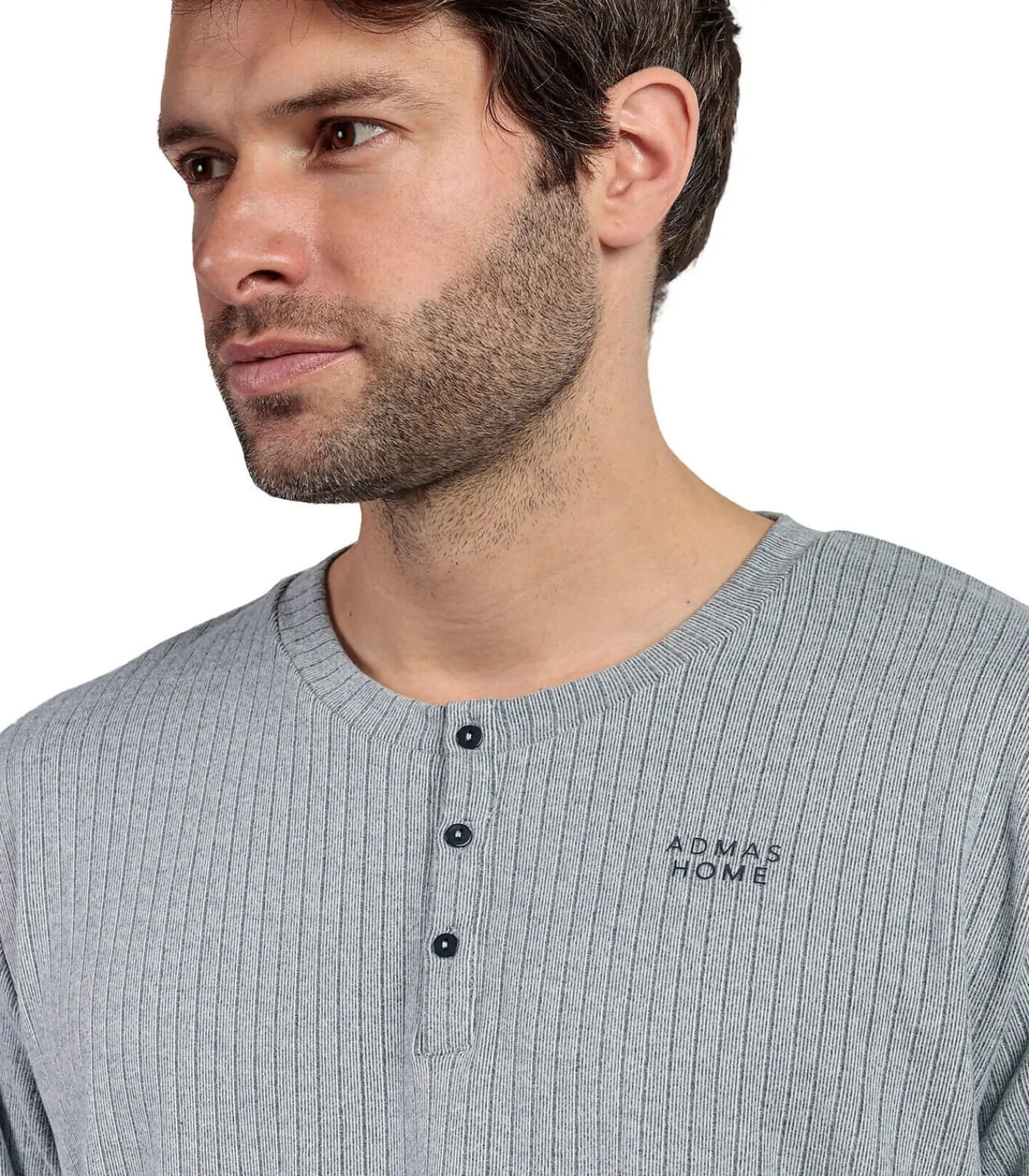 Heren ADMAS Pyjama broek top lange mouwen Supersoft