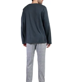 Sale Pyjama broek top lange mouwen Harris Heren Pyjama's