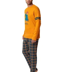 Outlet Pyjama broek top lange mouwen Square Paddington Heren Pyjama's