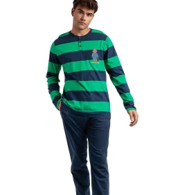 Discount Pyjama broek top lange mouwen Rugby Paws Paddington Heren Pyjama's