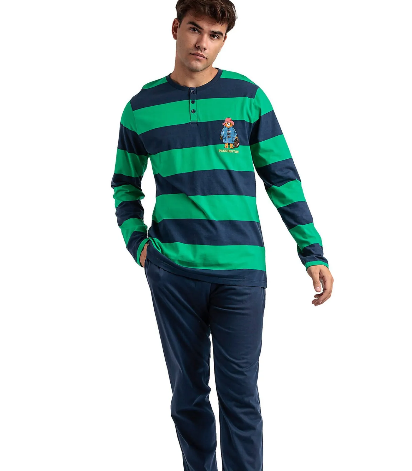 Discount Pyjama broek top lange mouwen Rugby Paws Paddington Heren Pyjama's