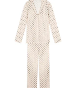 Outlet Pyjama met knopen van modal katoen TEA TIME 106 DAMES Nachtmode