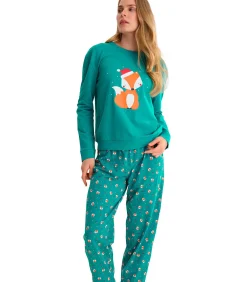 DAMES LISCA Pyjamabroek jogger top M lang FOXY
