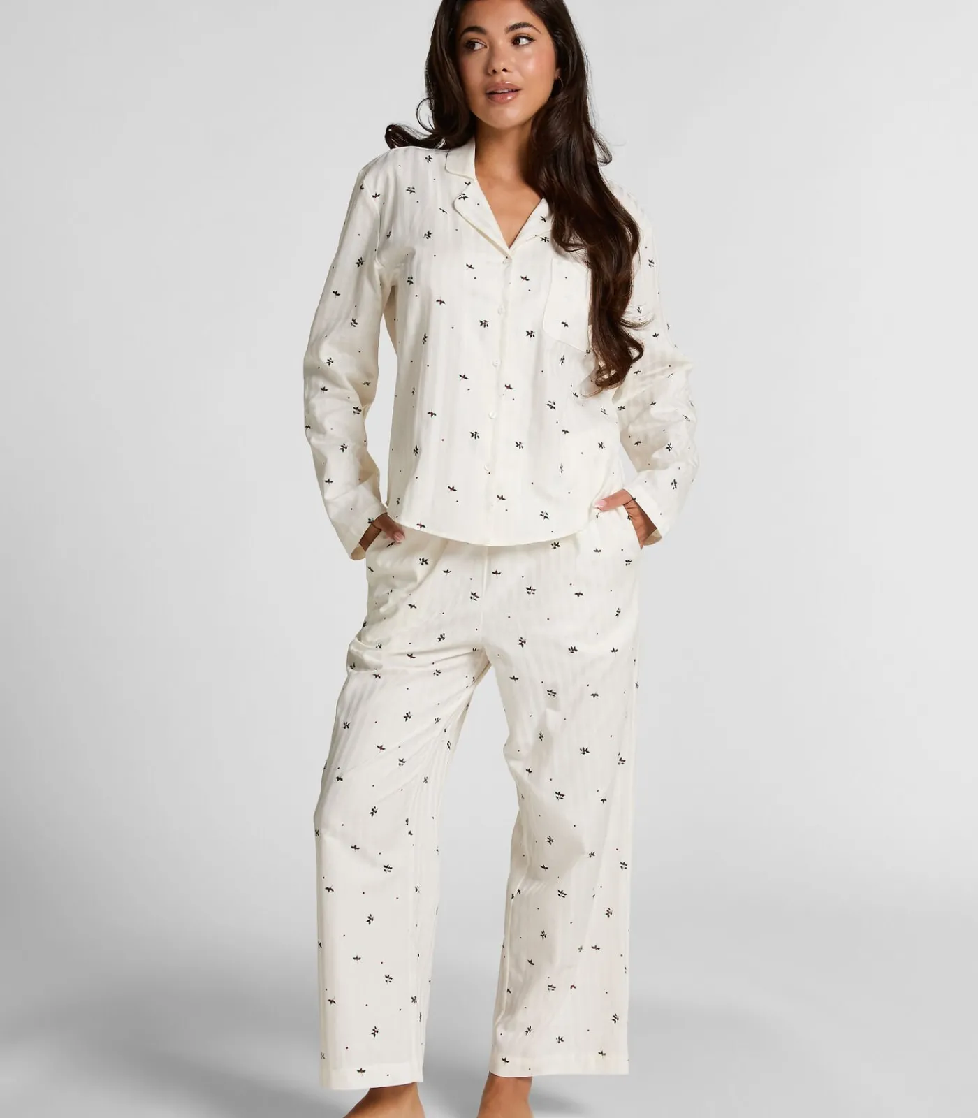 DAMES Hunkemöller Pyjamabroek met maretakprint