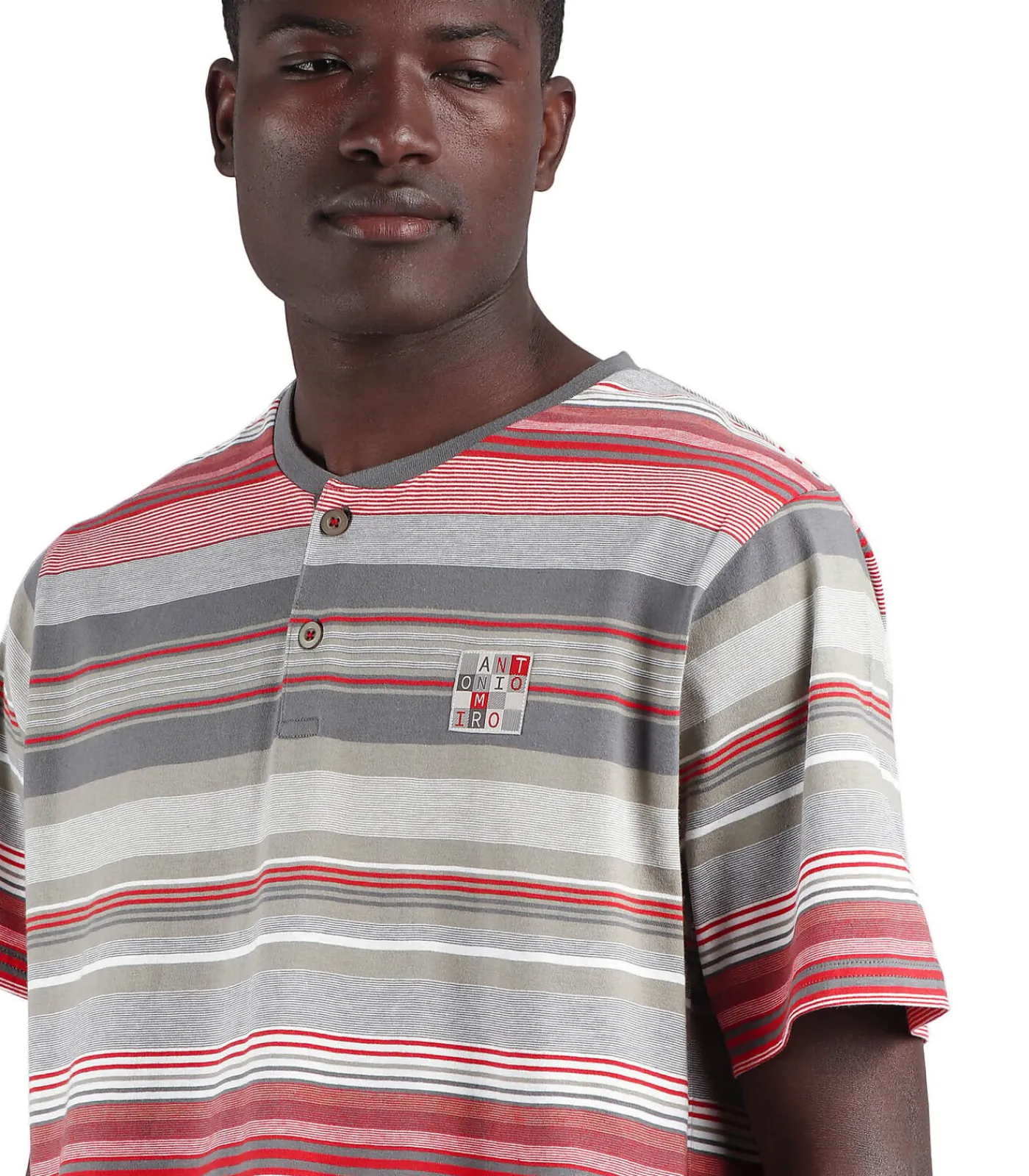 Clearance Pyjamashort t-shirt Rayas Cubes Antonio Miro Heren Pyjama's