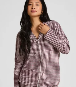 Pyjamatop Flanel Essentials DAMES Nachtmode