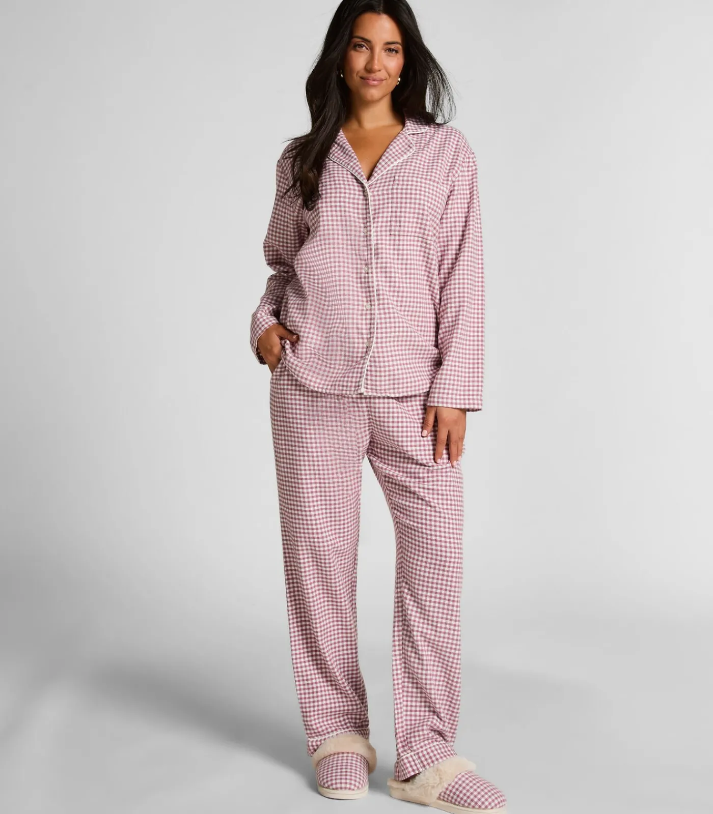 DAMES Hunkemöller Pyjamatop Flanel Essentials