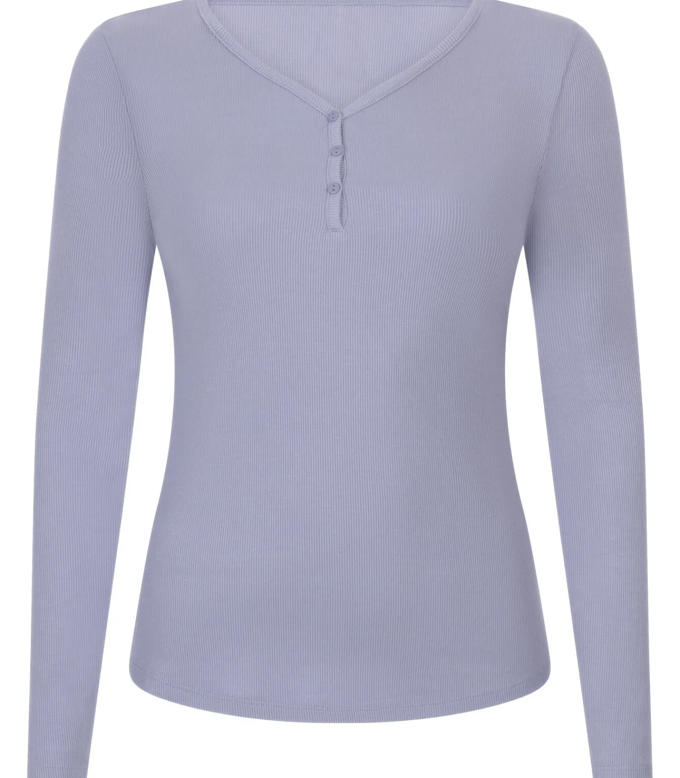 Pyjamatop met lange mouwen Henley DAMES Nachtmode