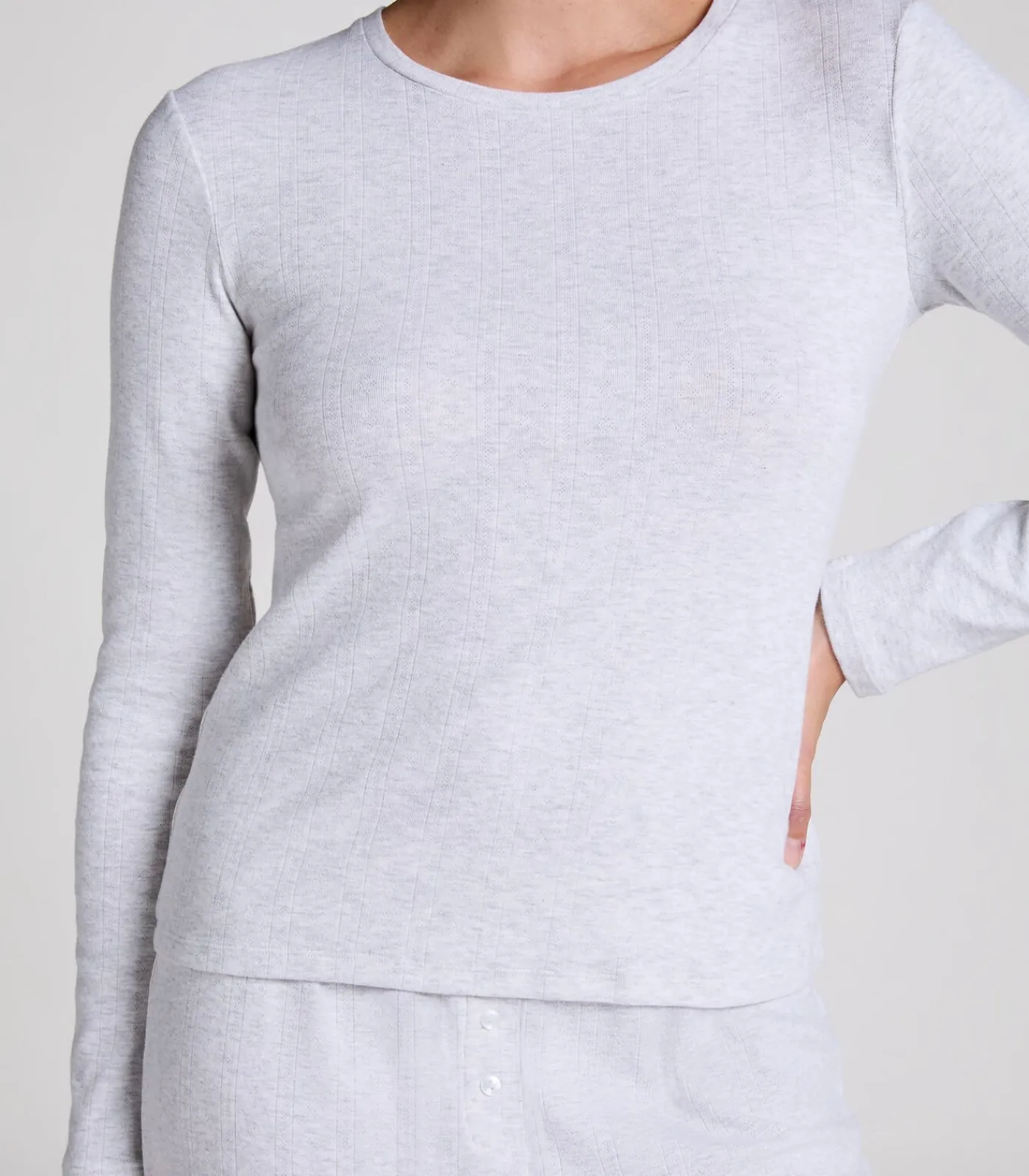 Sale Pyjamatop Pointelle DAMES Nachtmode