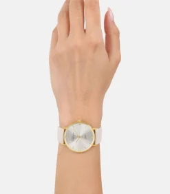 DAMES s.Oliver Quarzuhr voor dames, roestvrij staal | kunstleer