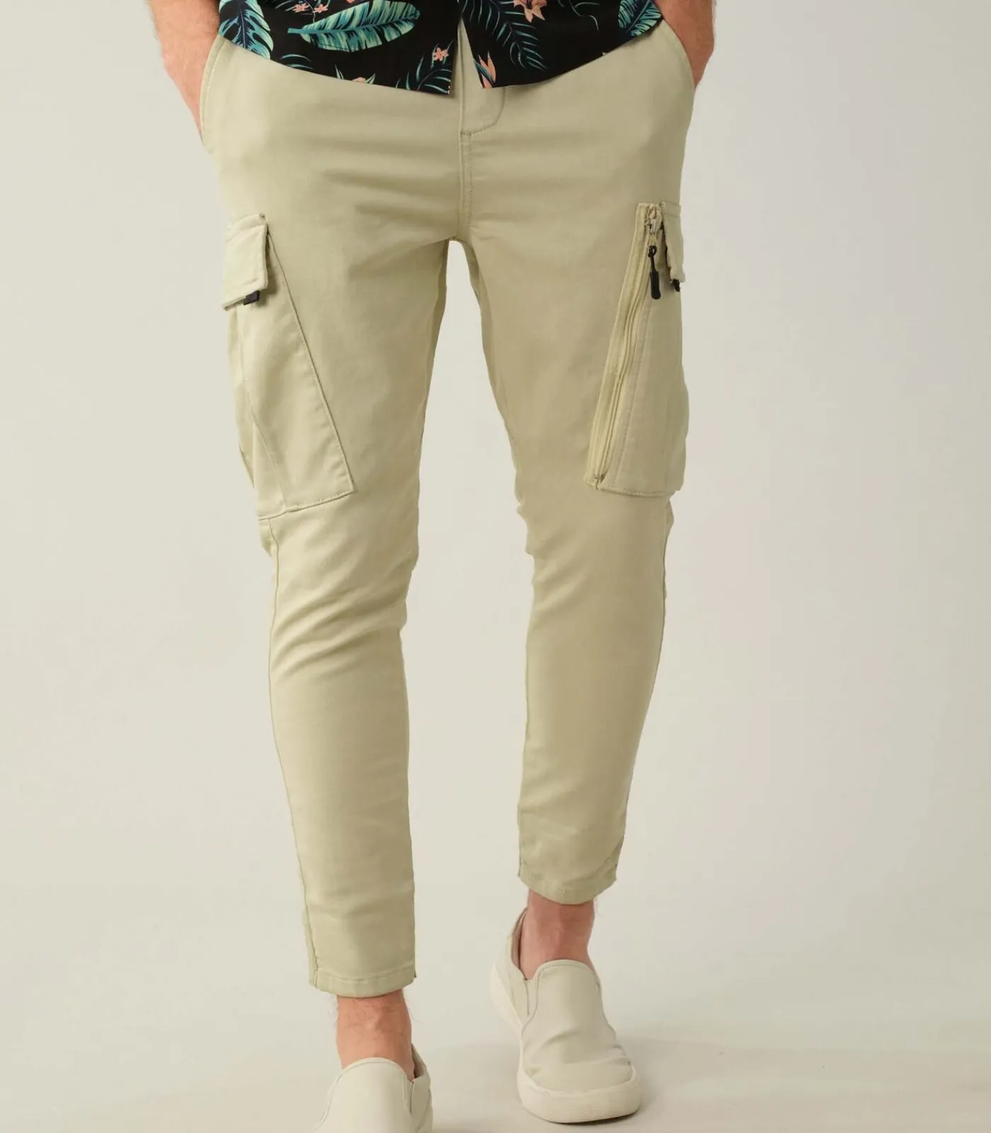 Heren Deeluxe QUATRO - Quatro cargo pocket-jeans voor heren