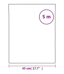 vidaXL Raamfolie statisch matzwart 45x500 cm PVC