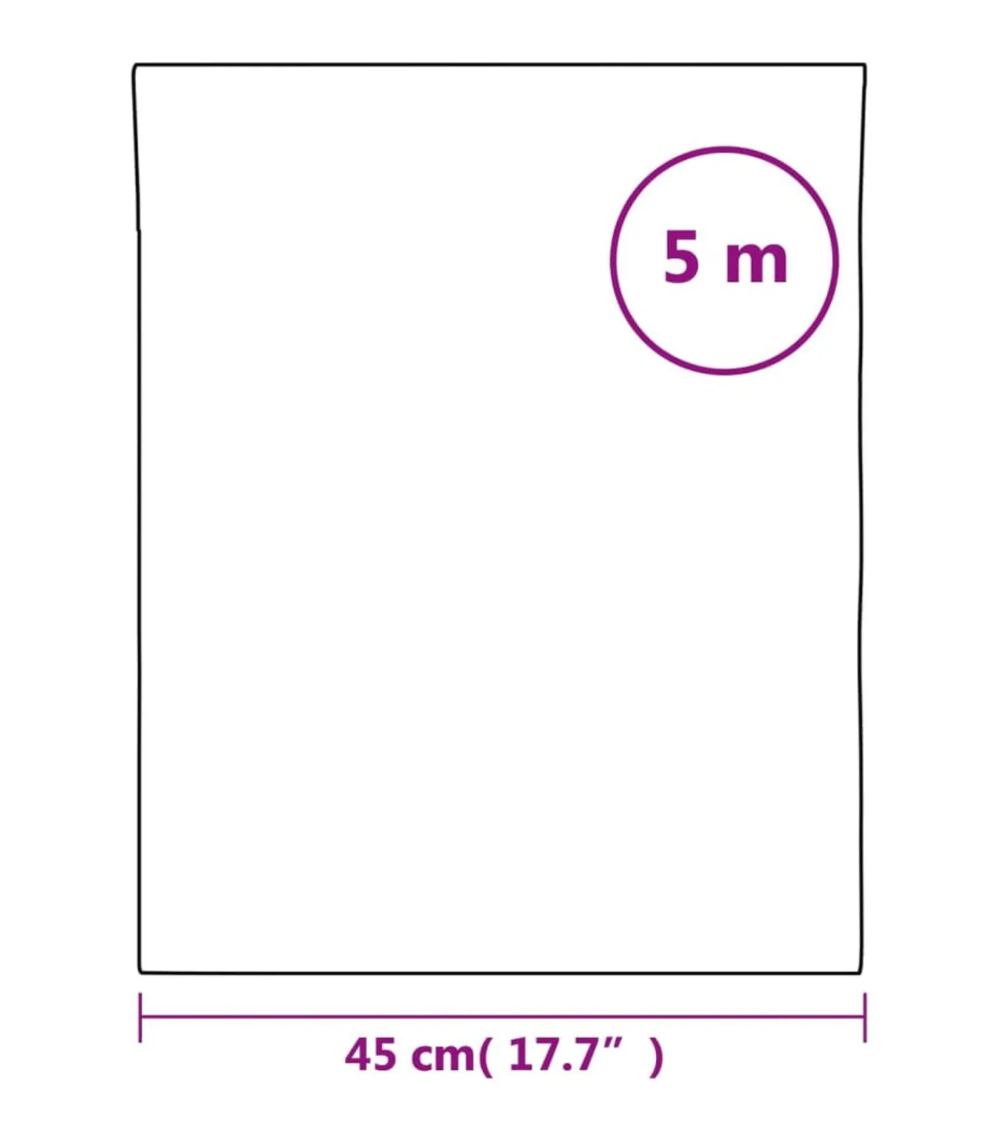 vidaXL Raamfolie statisch matzwart 45x500 cm PVC