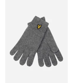 Clearance Racked rib gloves - mid grey marl Heren Handschoenen