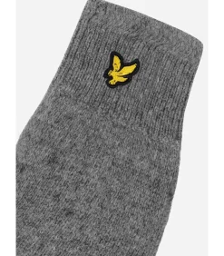 Clearance Racked rib gloves - mid grey marl Heren Handschoenen