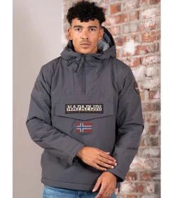 Heren NAPAPIJRI Rainforest winter - dark grey solid